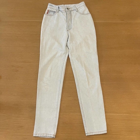 Vintage Bongo Size 24 Straight Leg Light Wash High Rise Jeans - Picture 1 of 8